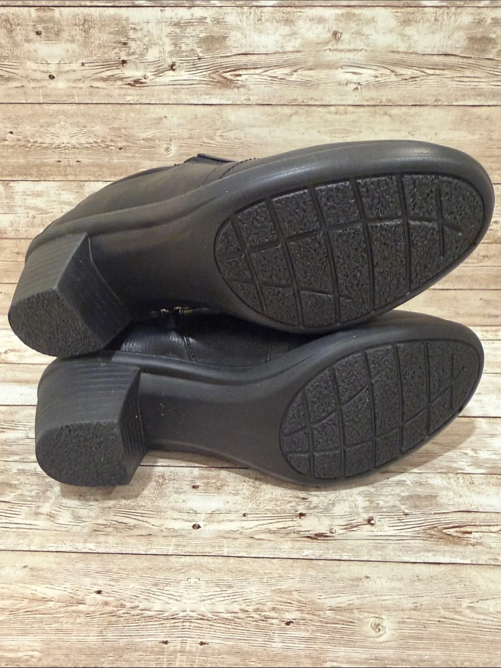 easy‎ street Black Slip-On Low Block Heel Comfort Shoes 11 NWOT